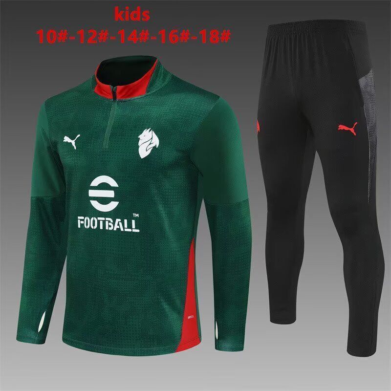 Kids AC Milan 25/26 Tracksuit - Green